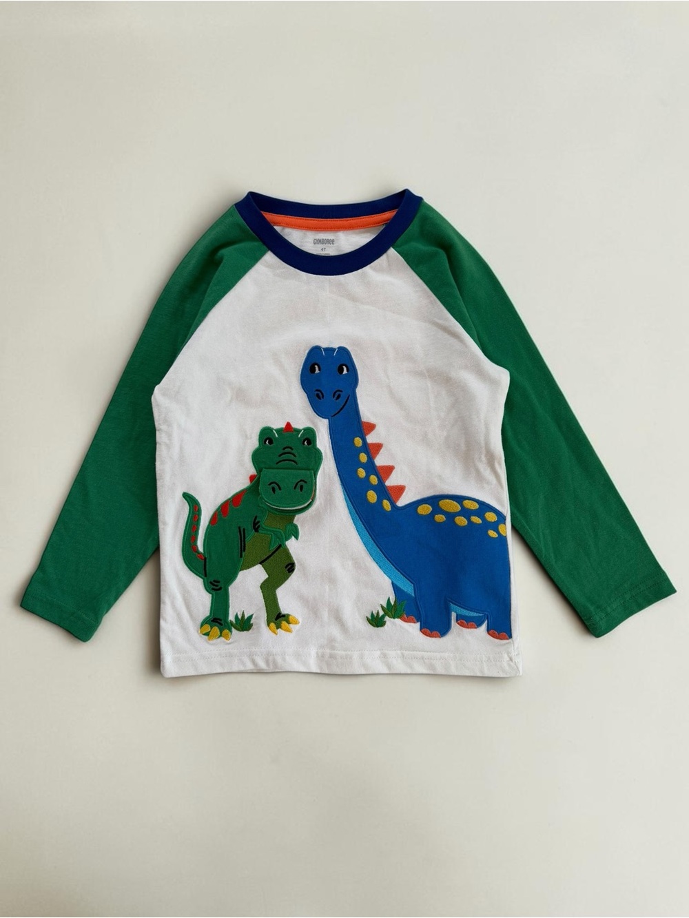 GYMBOREE NWOT Colorful Embroidered Appliqué Lift-a-Flap Dinosaur Shirt